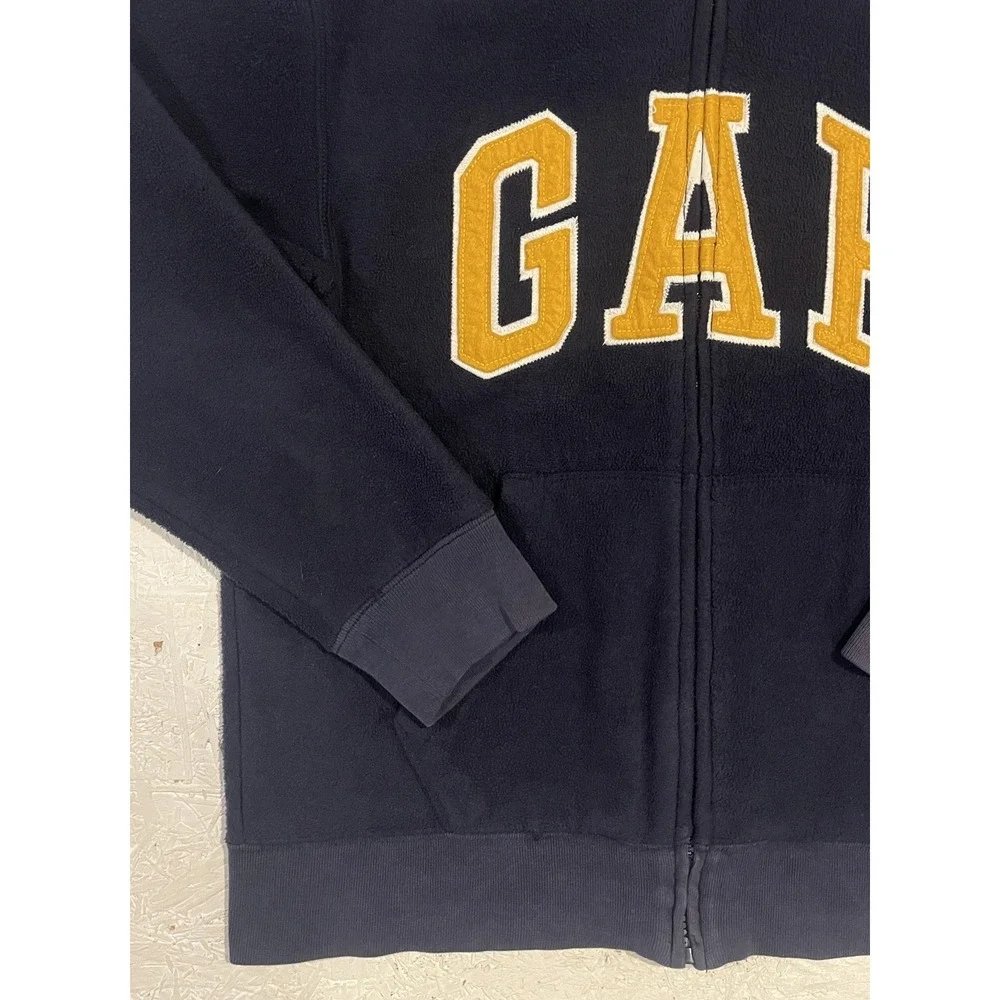 Gap Fleece‎ Sweater Boys XL Full Zip Hooded Jacket Long Sleeve Hoodie Blue
